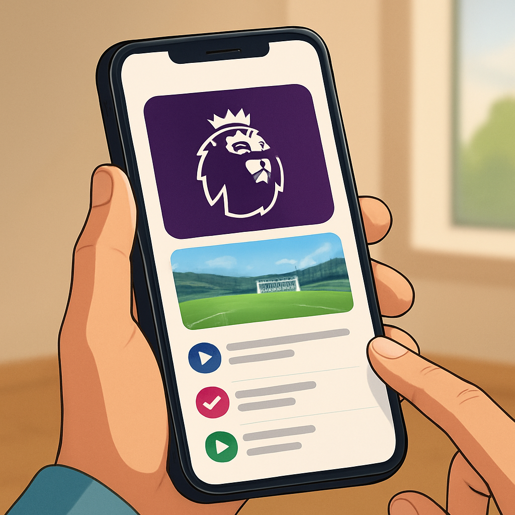 모바일로 EPL 무료 중계 합법 방송 찾는 방법 이미지