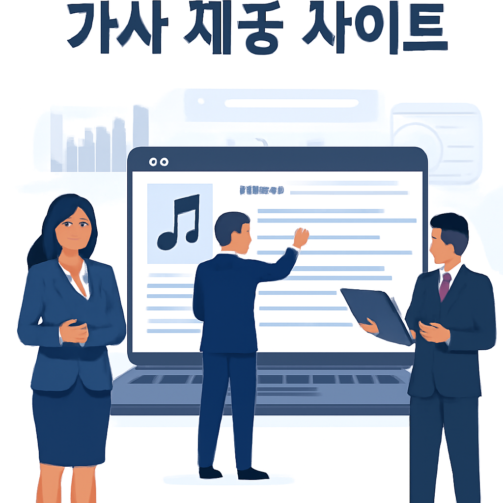 가사 제공 사이트 이미지