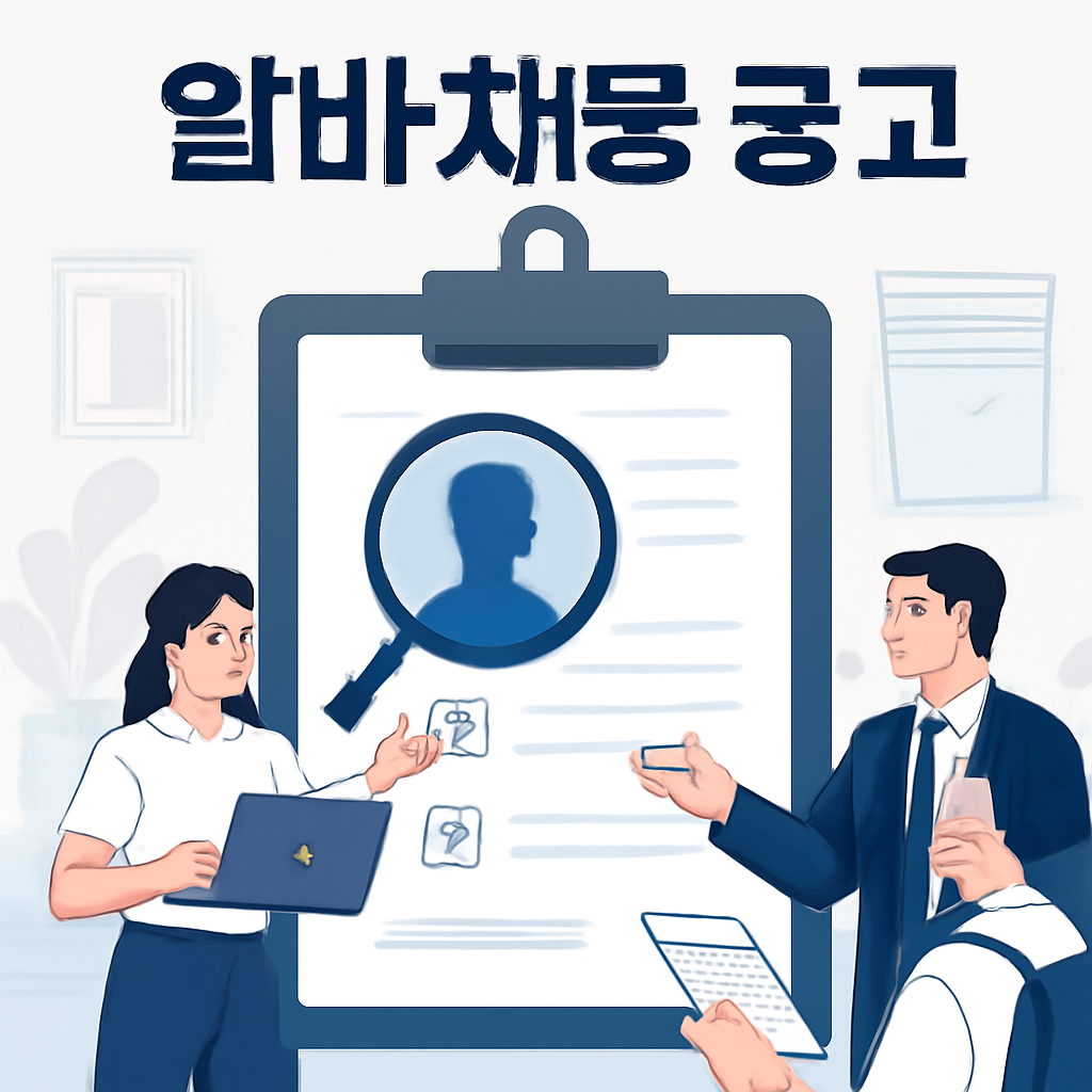 알바 채용 공고 이미지