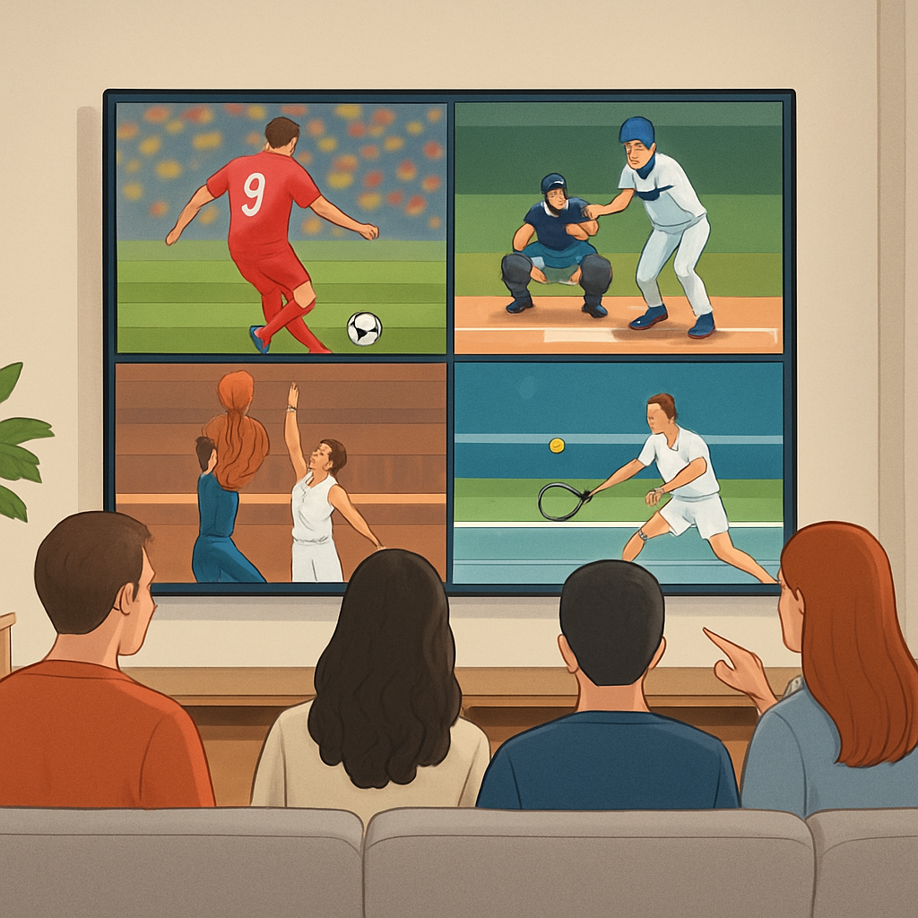 스포츠 중계 채널 비교 및 추천 이미지