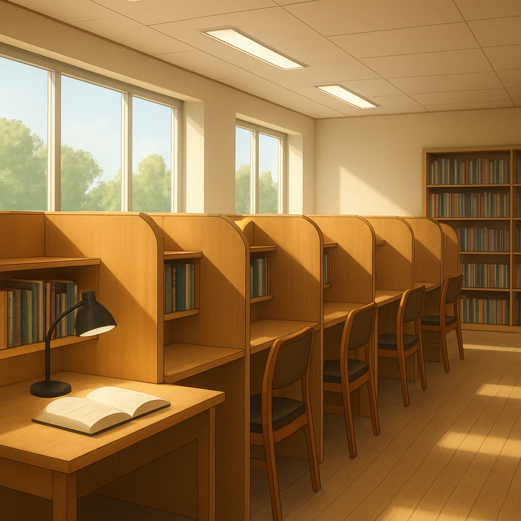 24시간 이용 가능 독서실 이미지