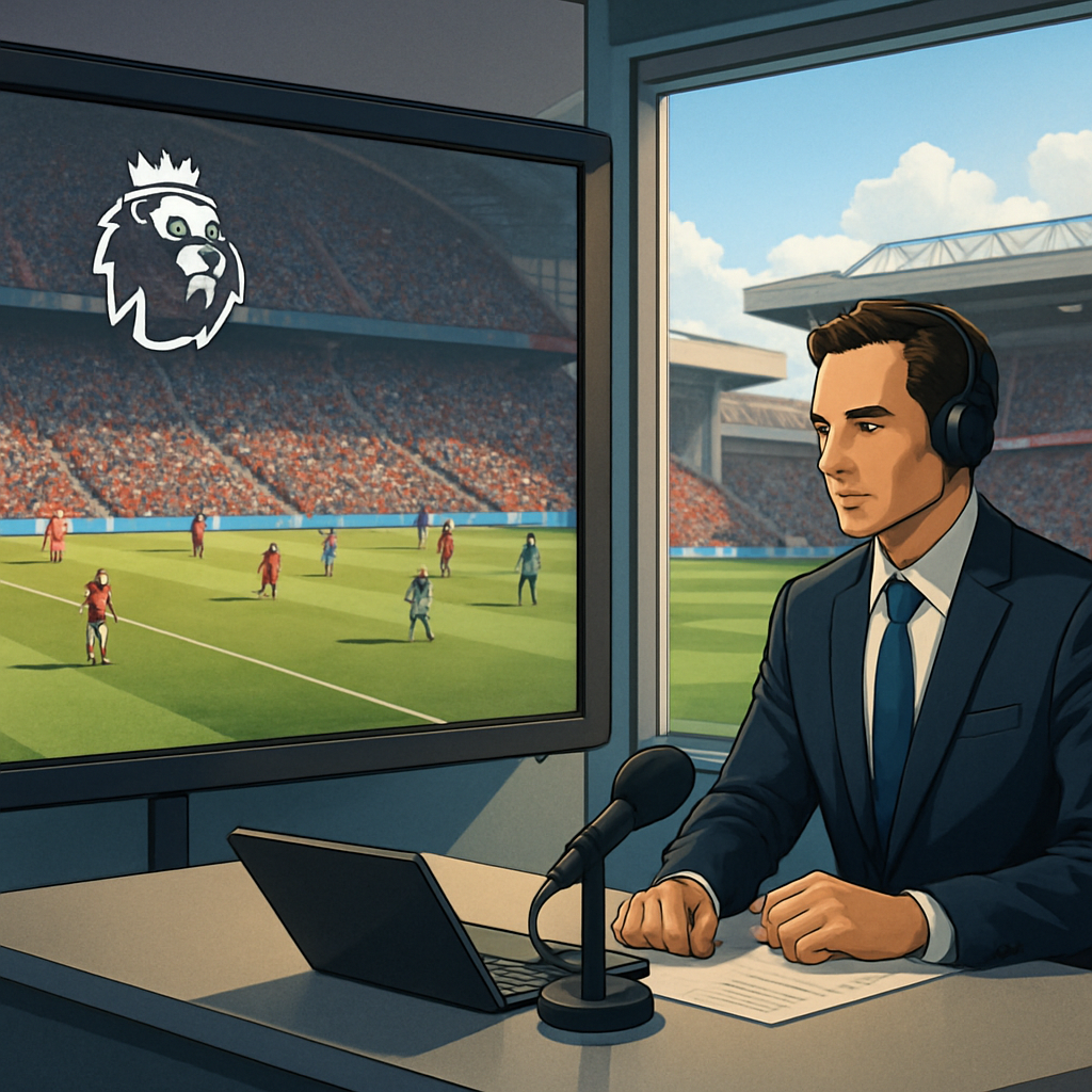 프리미어리그 중계 방송 이미지