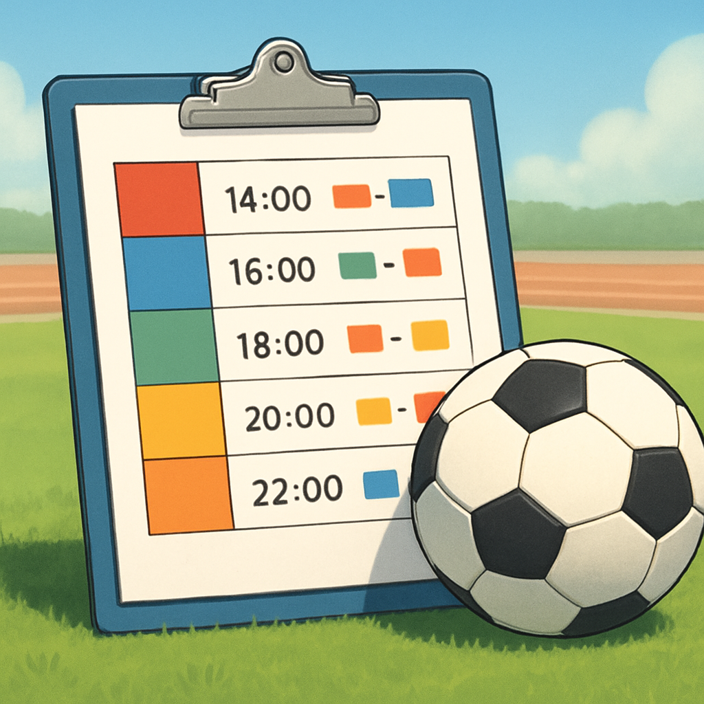 국내 축구 리그 경기 일정 표와 시간 이미지